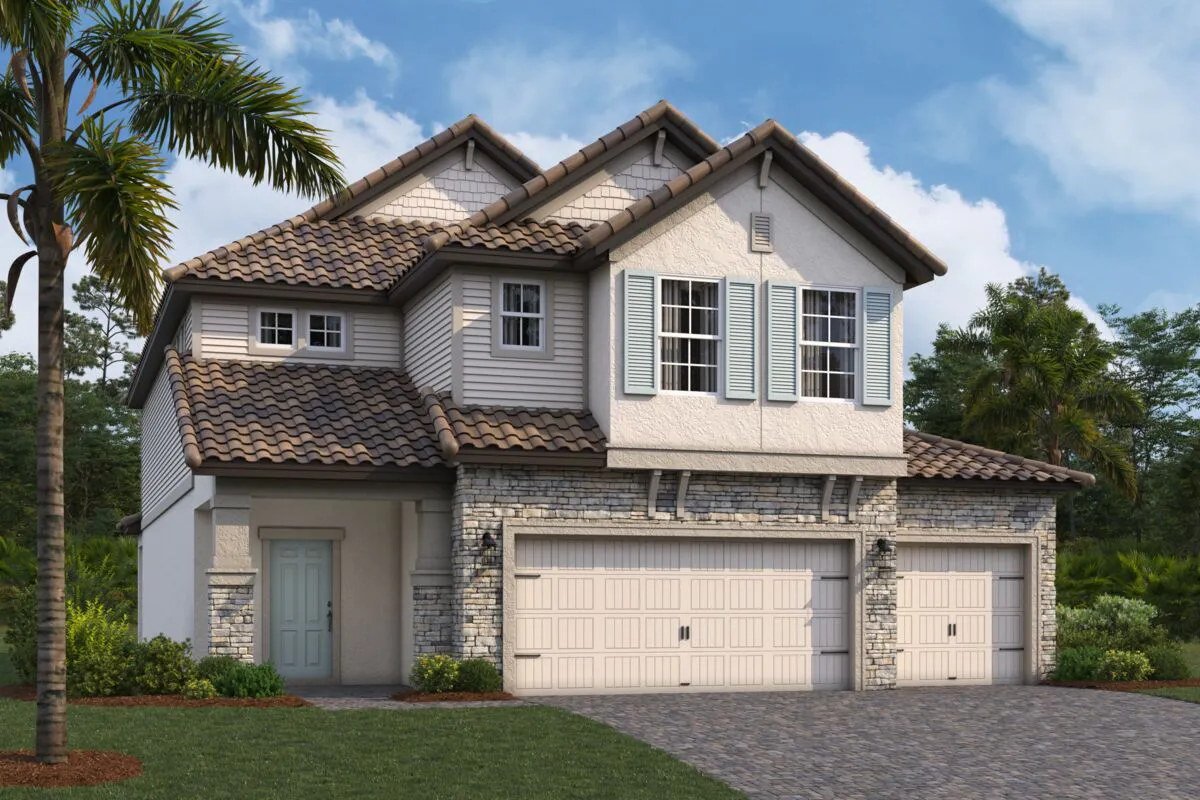 Exterior view of a two-story home by M/I Homes.