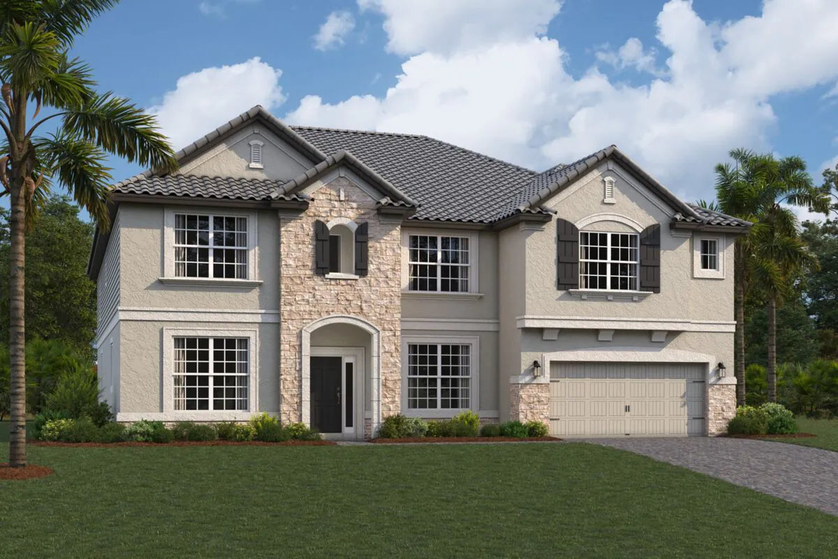 Exterior view of a two-story home by M/I Homes.