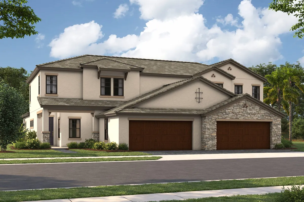 Exterior image of a two-story home by Homes by WestBay.